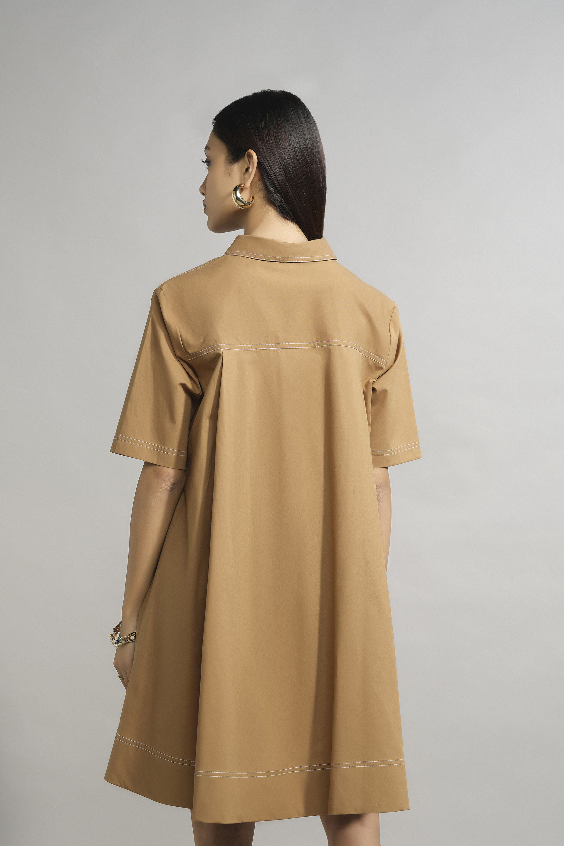 Ray Dress, Camel, image 5